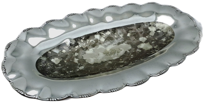 Vintage Silver plated  Tray 3cm high x 29,5cm x 15cm