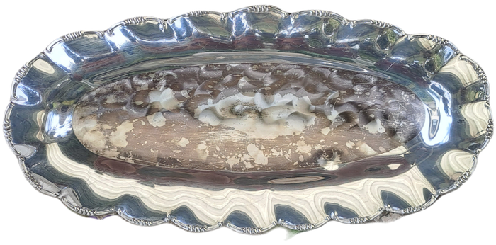 Vintage Silver plated  Tray 3cm high x 29,5cm x 15cm