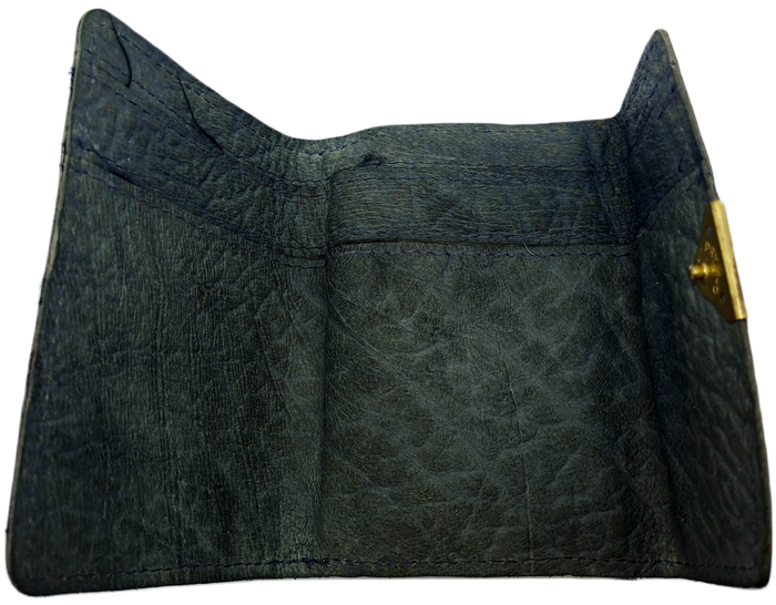 Vintage Genuine Wild Buffalo Leather Handmade Ladies wallet for Notes and Coins