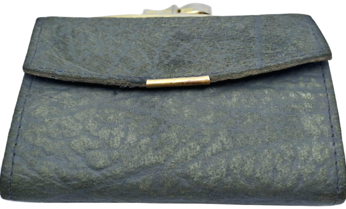 Vintage Genuine Wild Buffalo Leather Handmade Ladies wallet for Notes and Coins