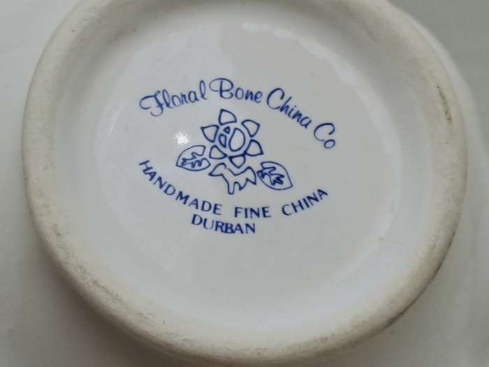 Vintage Floral Bone China Posy Vase Hand made by the floral bone China Co Durban.