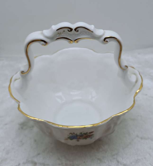 Vintage Queens Rosina Fine Bone China Sugar Basket made in England