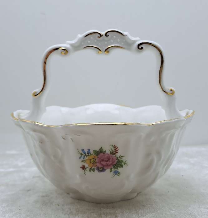 Vintage Queens Rosina Fine Bone China Sugar Basket made in England
