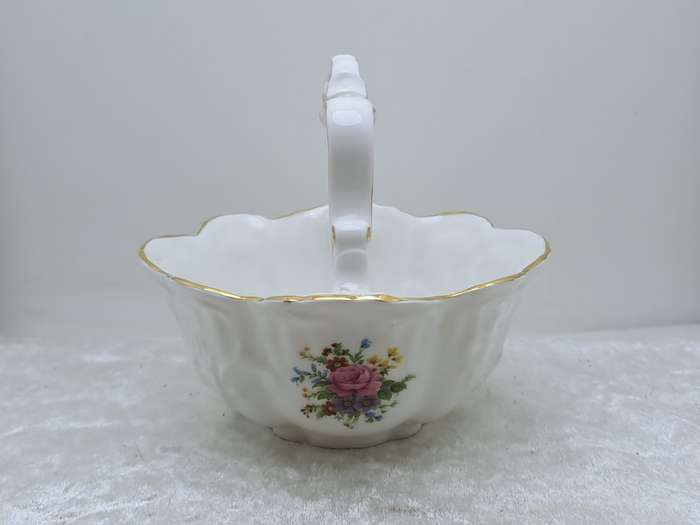 Vintage Queens Rosina Fine Bone China Sugar Basket made in England