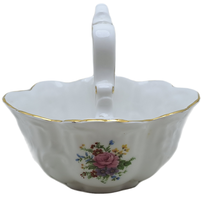 Vintage Queens Rosina Fine Bone China Sugar Basket made in England