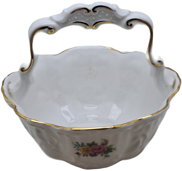 Vintage Queens Rosina Fine Bone China Sugar Basket made in England