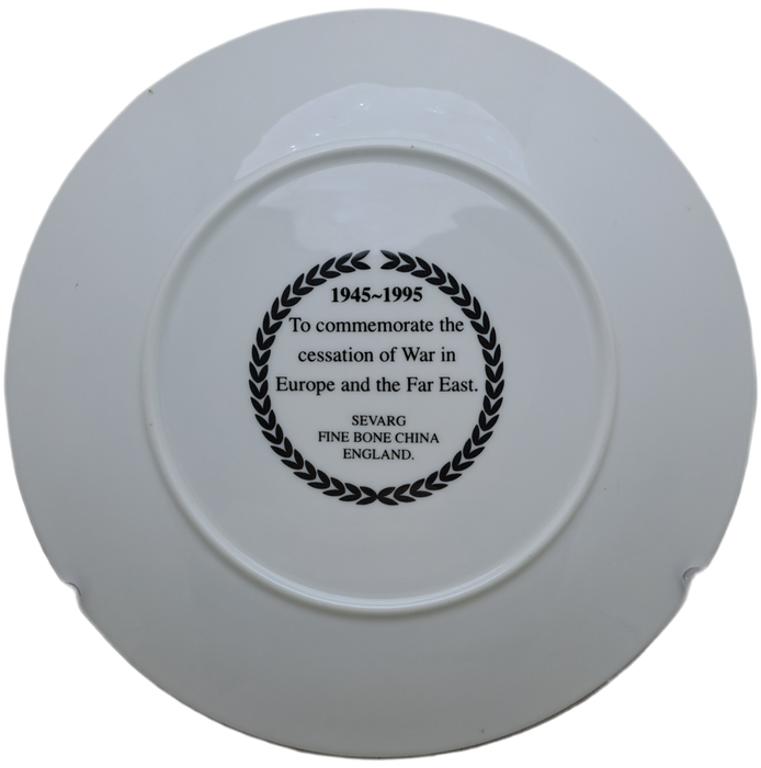 1945-1995 To Commemorate the cessation of the War in Europe and the Far East bone China Sevarg Plate