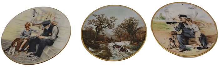 Collectable Vintage small Coalport Bone China Plates No 13,15 and 18