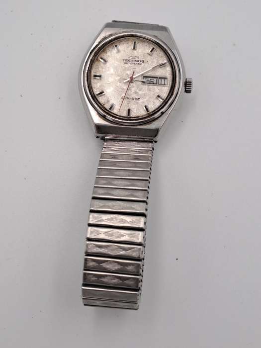 Vintage TECHNOS Cougar Mod.2879.2120.354 Mens Automatic Watch -17 Jewels -WORKING