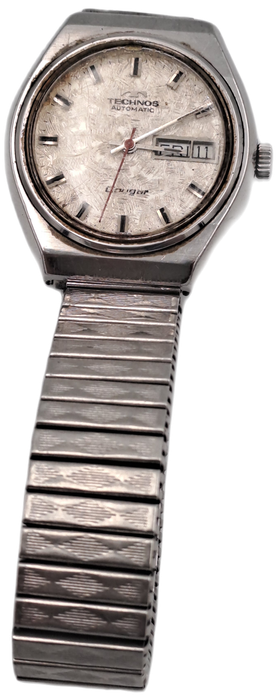 Vintage TECHNOS Cougar Mod.2879.2120.354 Mens Automatic Watch -17 Jewels -WORKING