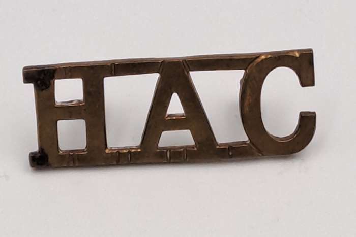 WW1 Honourable Artillery Company Shoulder Title - HAC - 35x12.5mm