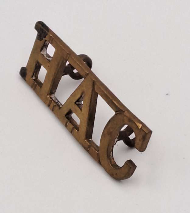WW1 Honourable Artillery Company Shoulder Title - HAC - 35x12.5mm