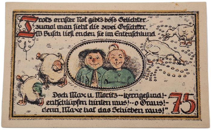 Germany -Municipality of Gatersleben 75 Pfennig Notgeld 30-7-1921-  UNC  Condition (Emergency Money)