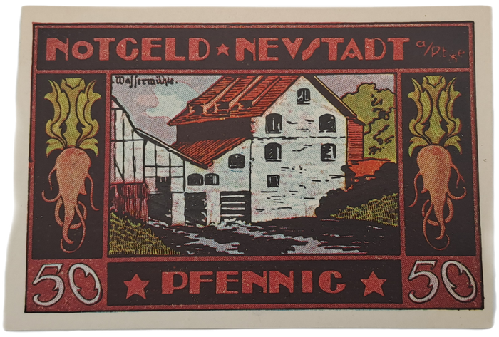 Germany 1921 notgeld  50 Pfennig-City of Neustadt am Rübenberge,-UNC