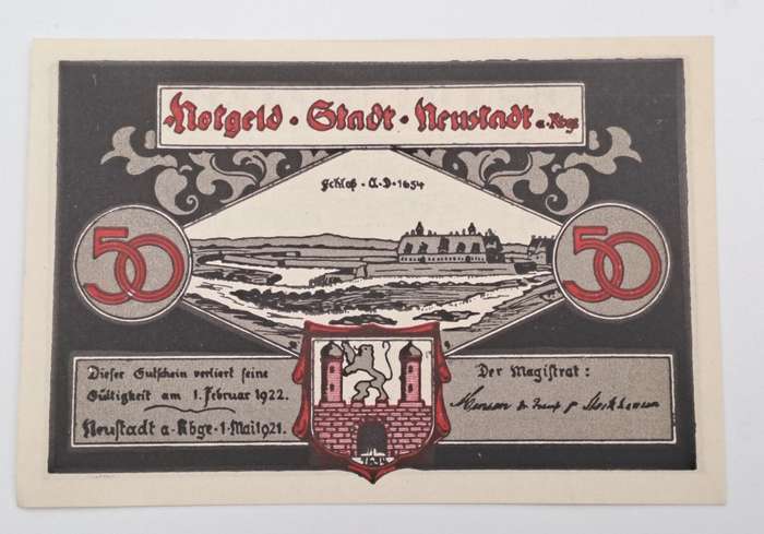 Germany 1921 notgeld  50 Pfennig-City of Neustadt am Rübenberge,-UNC