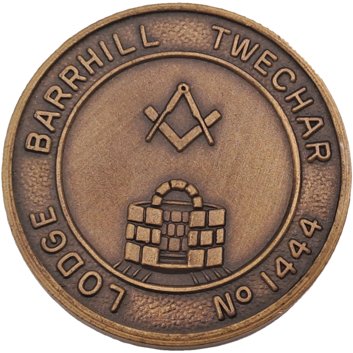 Vintage Masonic Penny Lodge Barrhill Twechar No 1444-