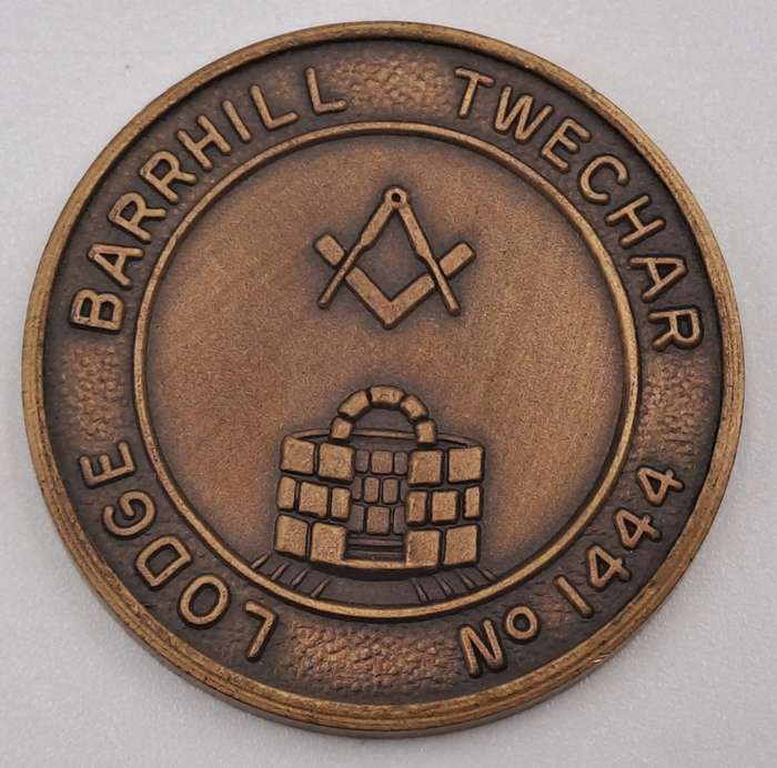 Vintage Masonic Penny Lodge Barrhill Twechar No 1444-
