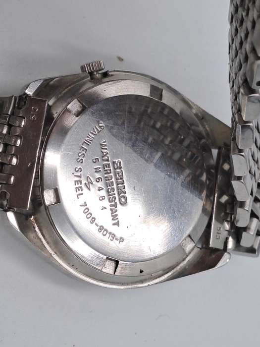 1980`s Seiko Automatic Mens Day/Date watch -WORKING - 17 Jewels - Need new Crystal.