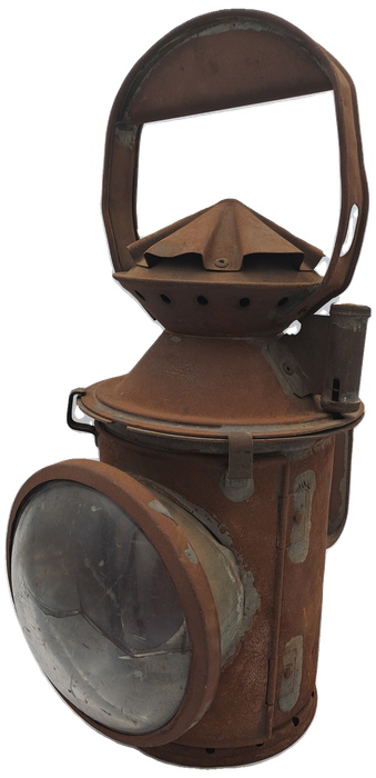 Vintage SAS-SAR Railway Signal Lamp -Not restored-Front lens cracked