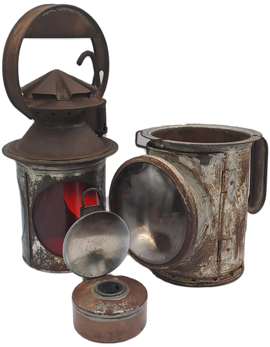Vintage SAS-SAR Railway Signal Lamp -Not restored-
