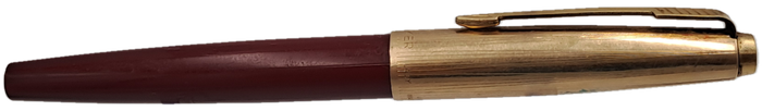 Vintage Maroon 1/10 12kt Rolled Gold Maroon - LADY Parker Fountain Pen -Ink Tested-Boxed