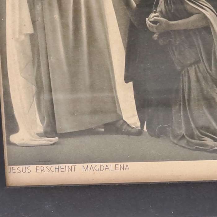 2 very old Framed Prints Jesus Erscheint Magdalena and Judaskuss