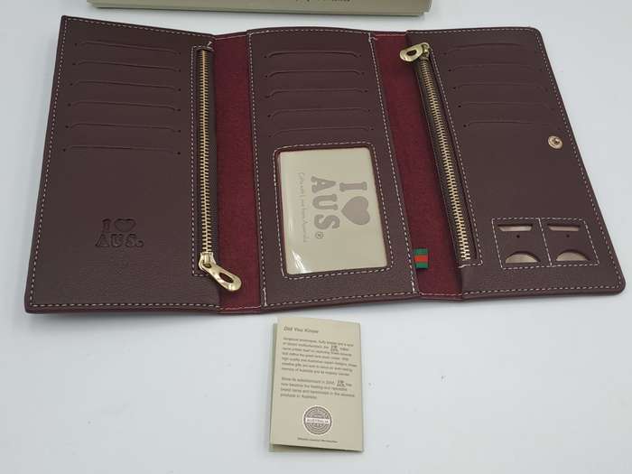 Unused `l Love Australia` Copyright Design Ladies Premier Leather wallet Collection-Souvenir Gift