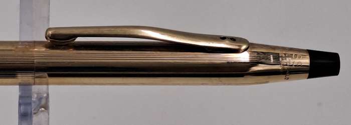 Vintage 1/20 10kt rolled gold Cross ballpoint point in Brown Hard case- ink is dry