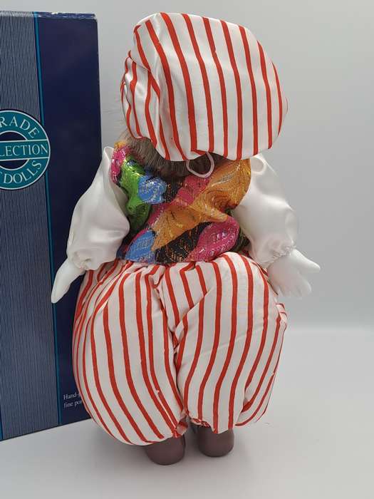 Vintage Hand-Painted Fine Porcelain Doll-Circus Clown - Parade of Dolls Collection -boxed.