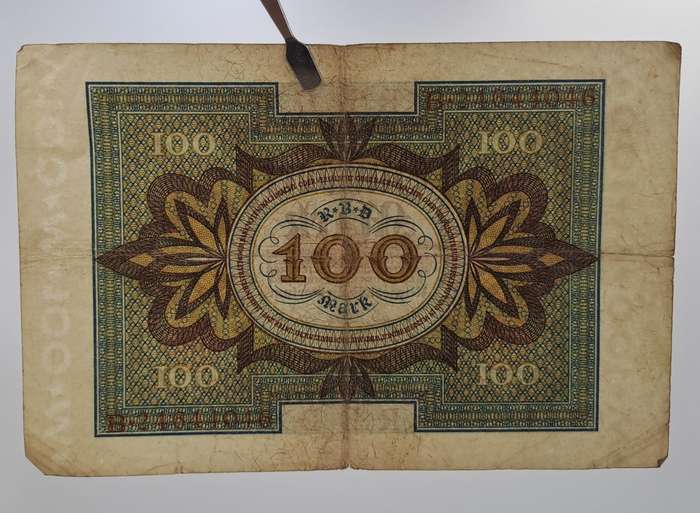 1920  Germany (1871-1948) 100 Mark Reichsbank note