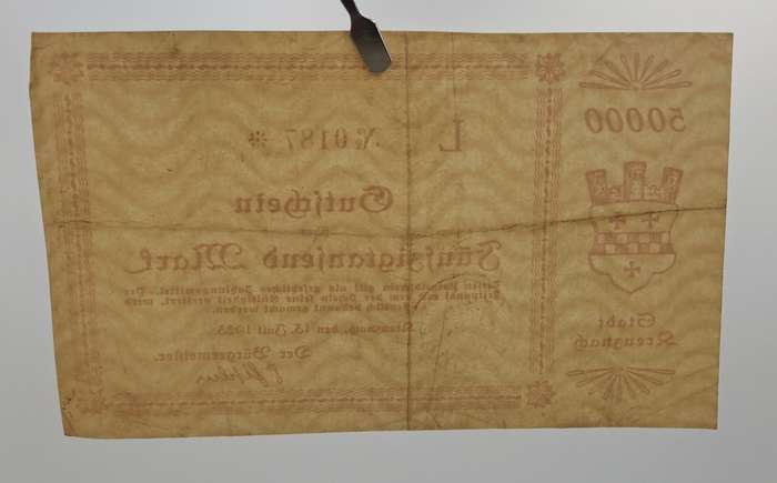 1923   july 13, Germany 50,000 Mark -Kreuznach City-