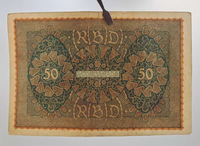 1919 Germany (1871-1948) 50 Mark Reichsbank note