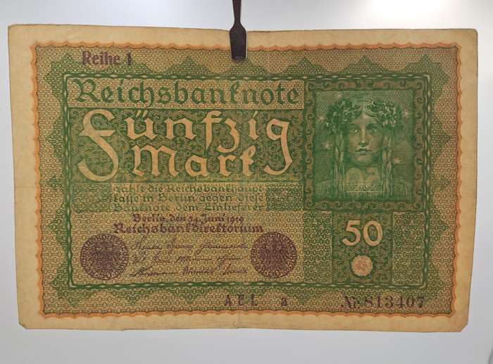 1919 Germany (1871-1948) 50 Mark Reichsbank note