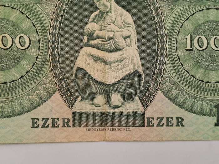 1983- Hungary 1000 Forint Banknote
