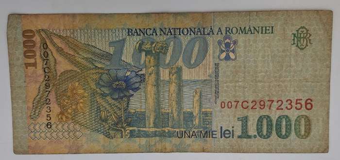 1998 Romania 1000 Lei Banknote