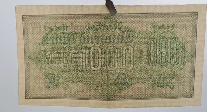 1922 Germany  1000 Mark Reichsbank note