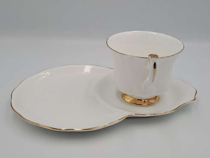 Vintage Royal Albert Tennis/Snack Set Val d`Or White and  Gold trim (2 Available)