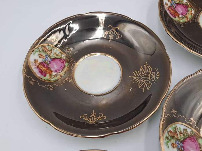 4 Small Vintage Balboa Italian Porcelain duo`s -Hand Made and Hand Painted