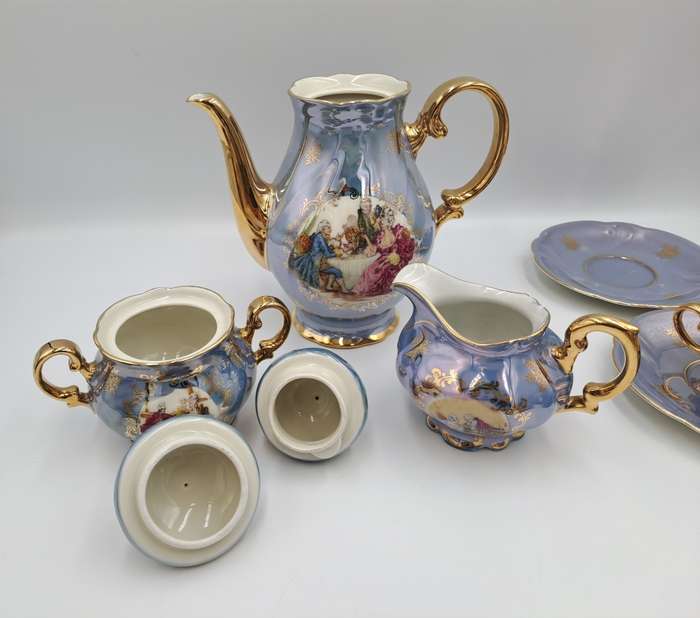 16pc Vintage Bavaria teaset -1 cup missing-Germany