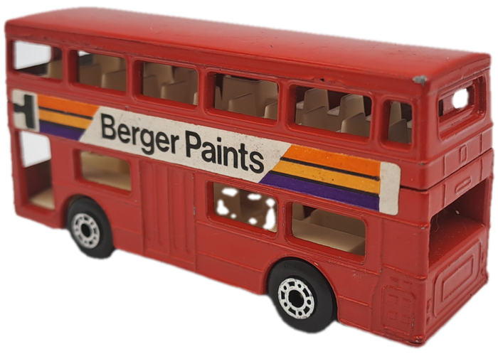 1972 Matchbox superfast No 17 Londedoner Red Double decker Bus by Lesney England