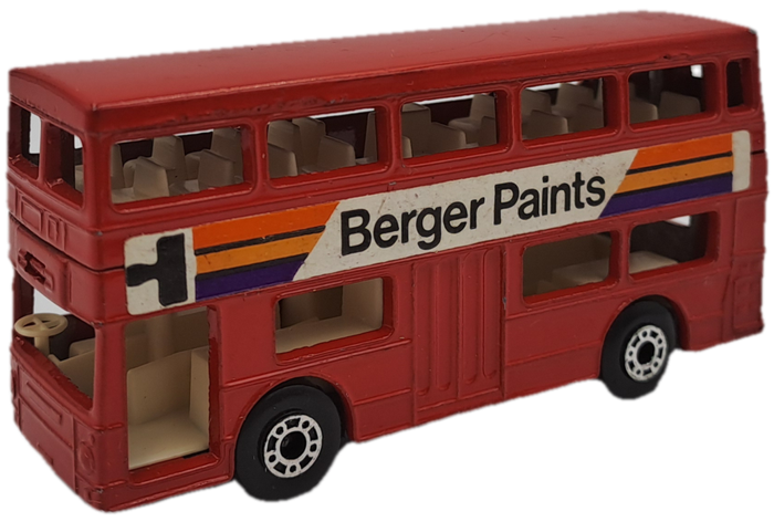 1972 Matchbox superfast No 17 Londedoner Red Double decker Bus by Lesney England