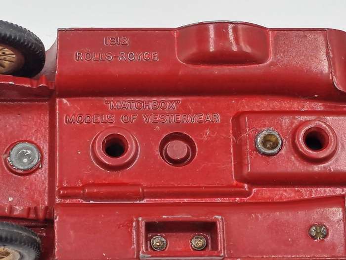 Vintage Matchbox Models of Yesteryear  Die-Cast 1912 Rolls-Royce No Y-7 By Lesney in England