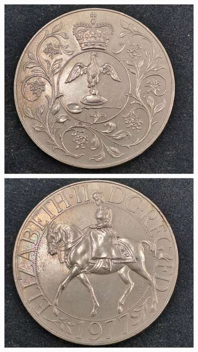 1977 United Kingdom 25 New Pence - Elizabeth II Silver Jubilee