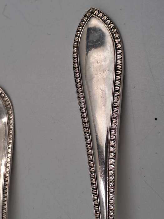 Vintage Silver plated EP.N.S Spoons 3 x 13,2cm x 4,4cm and 1 x 21,2cm x 7,7cm