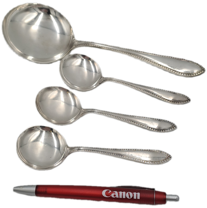 Vintage Silver plated EP.N.S Spoons 3 x 13,2cm x 4,4cm and 1 x 21,2cm x 7,7cm