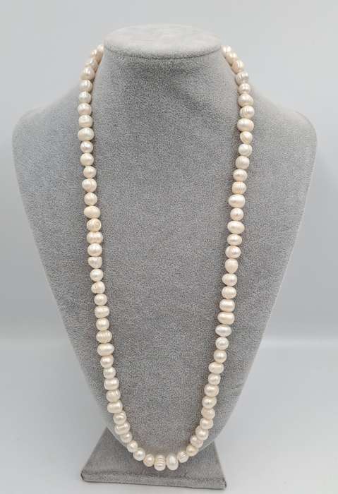 Vintage 74cm Genuine Pearl Necklace -10mm-12mm pearls