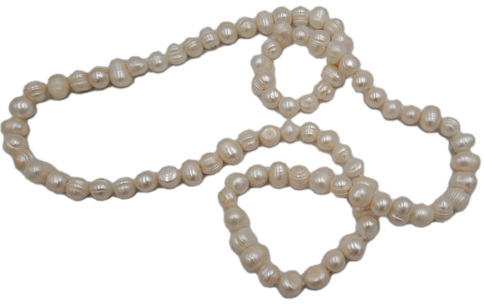 Vintage 74cm Genuine Pearl Necklace -10mm-12mm pearls