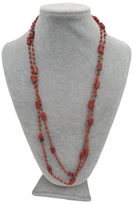 140cm Coral Bead Necklace