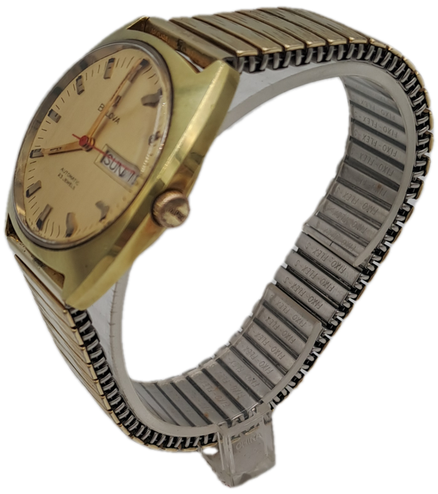 Vintage Swiss BULOVA Mens Automatic Watch -Working