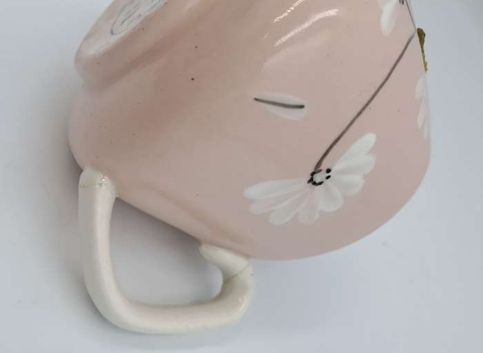 Small Vintage Hand Painted K.S.P Daisytime Teaware Creamer-Made in England-Repaired